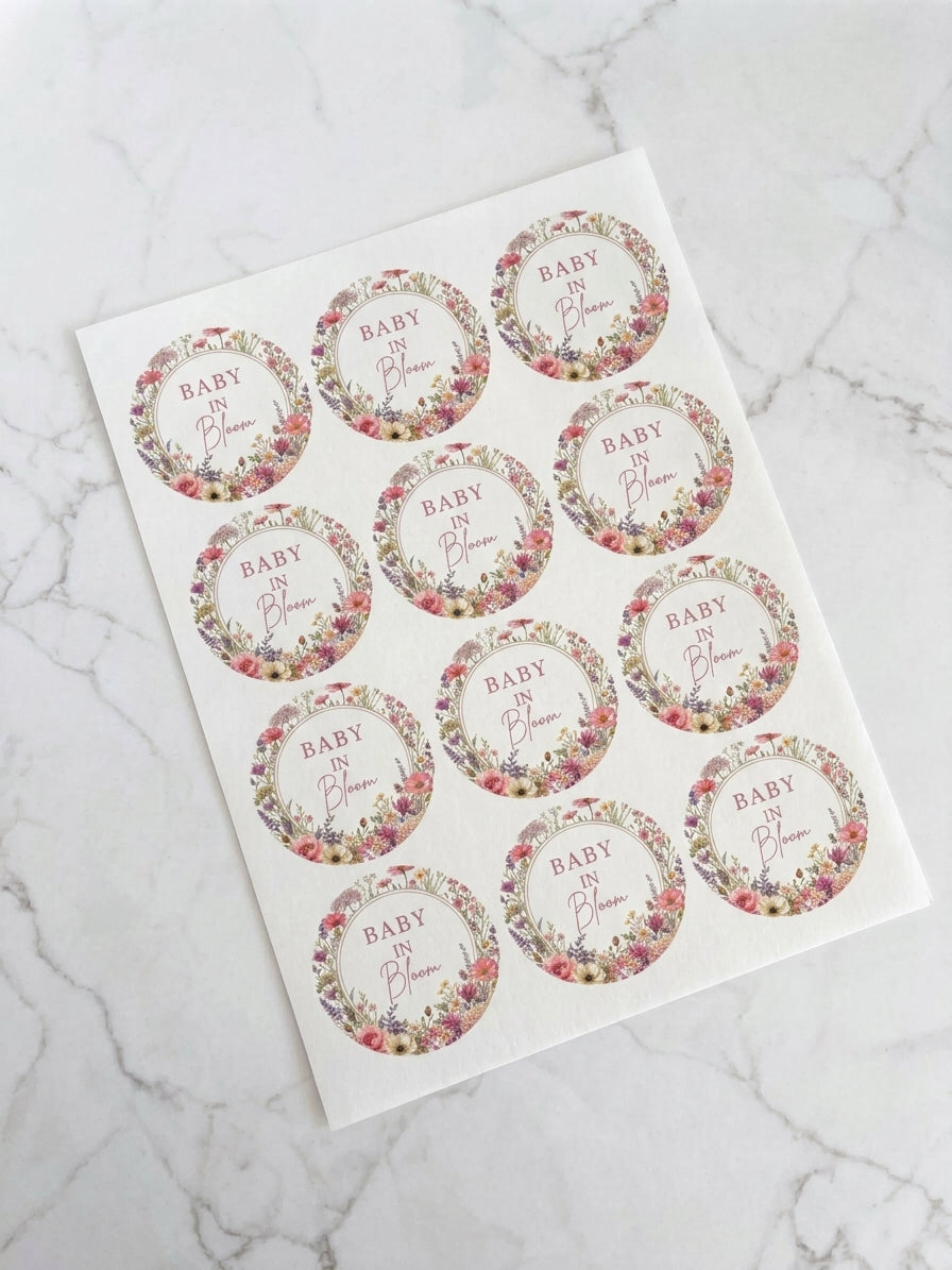 Baby in Bloom Pre-Cut Icing Sheet
