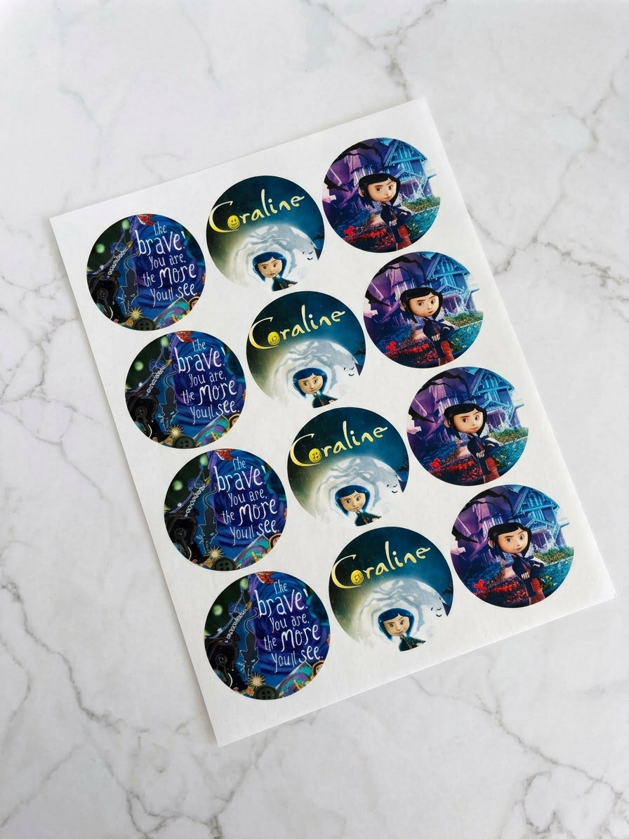 Coraline Pre-Cut Icing Sheet