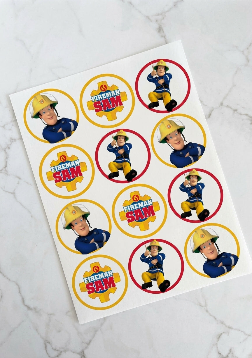 Fireman Sam Pre-Cut Icing Sheet