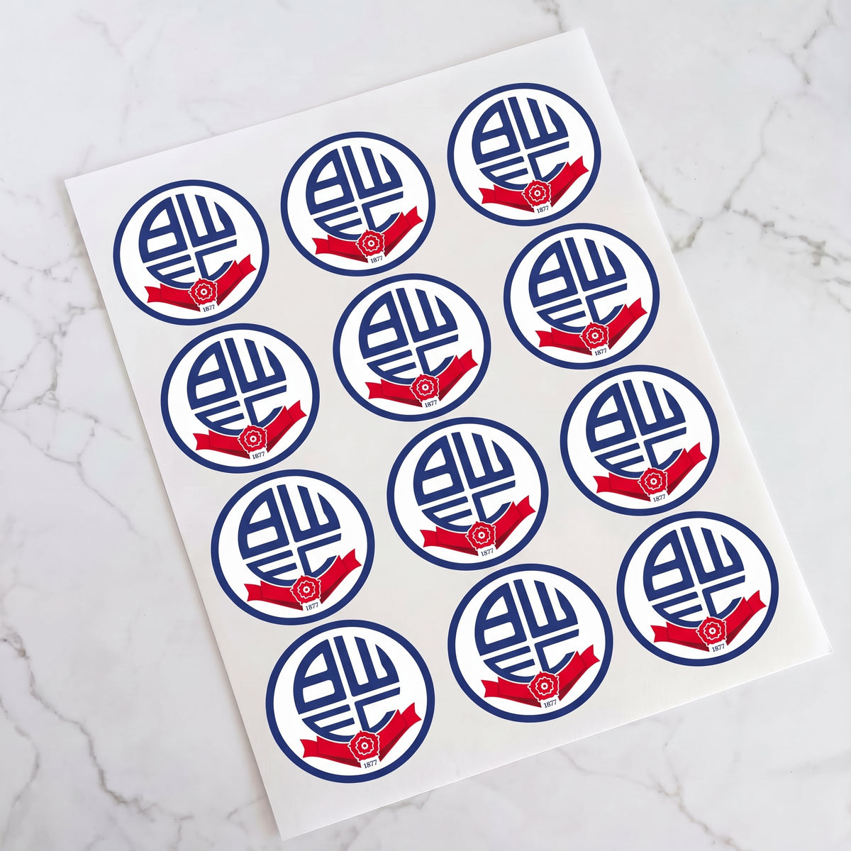 Bolton Football Club Pre-Cut Icing Sheet