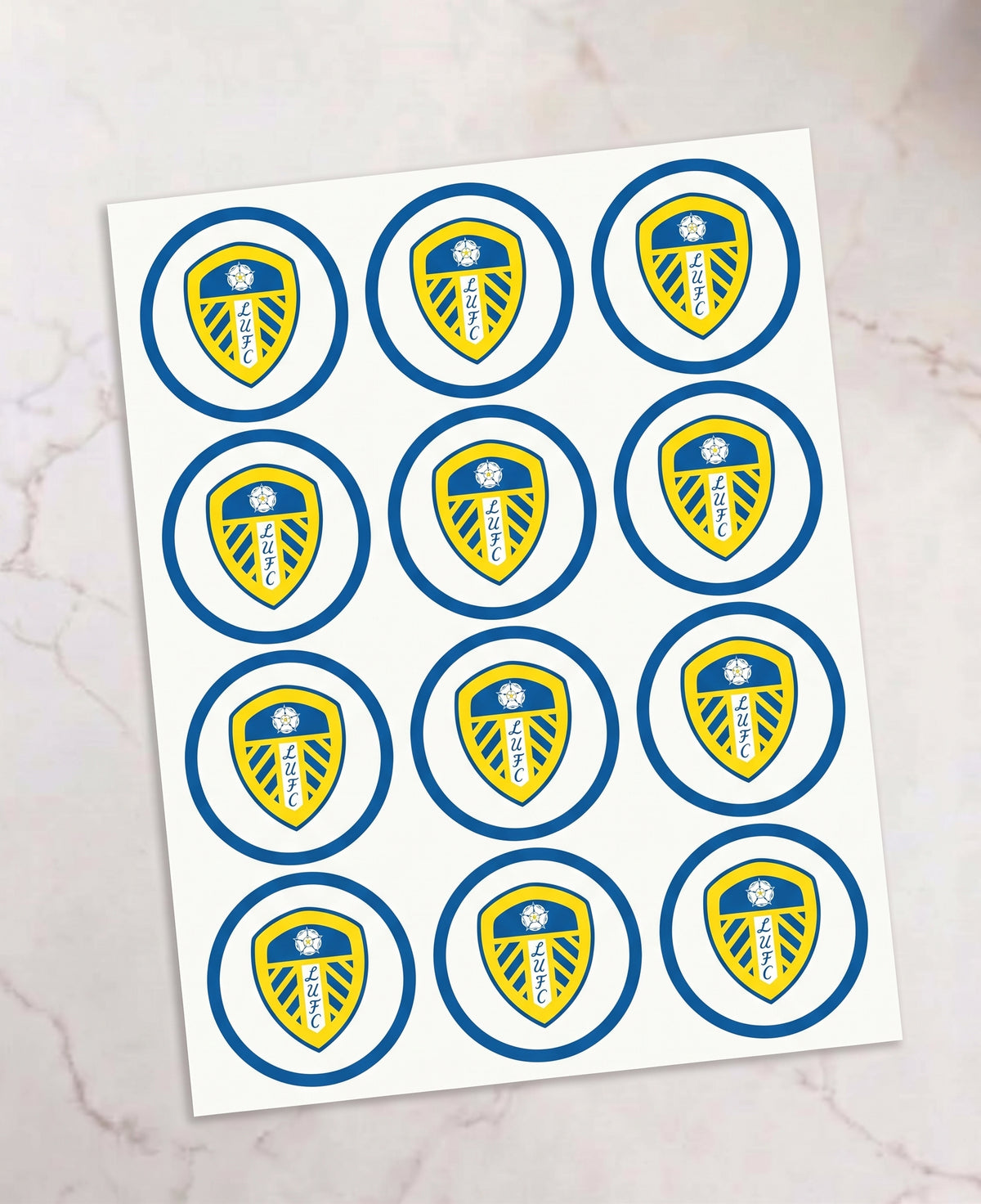 Leeds United Football Club Pre-Cut Icing Sheet