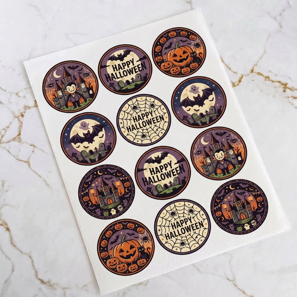 Halloween Large Pre-Cut Icing Sheet