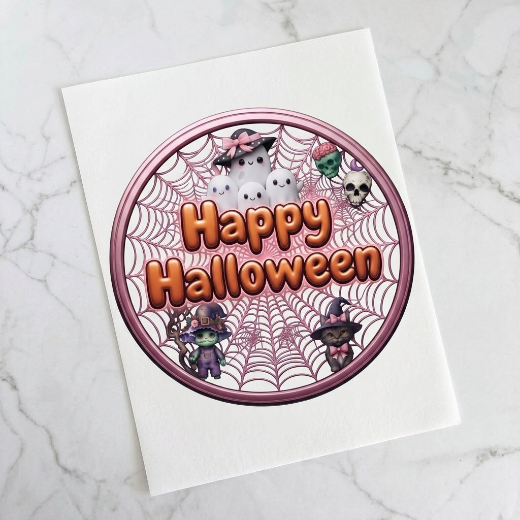Halloween Large Pre-Cut Icing Round