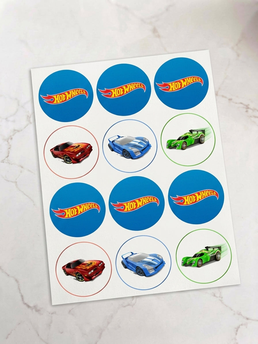 Hot Wheels Pre-Cut Icing Sheet
