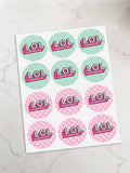 LOL Surprise Pre-Cut Icing Sheet