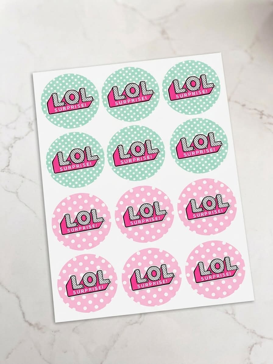 LOL Surprise Pre-Cut Icing Sheet