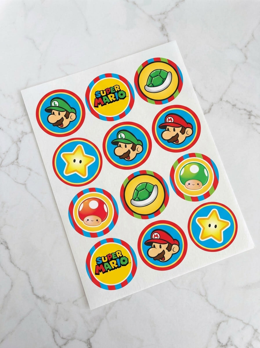 Super Mario Pre-Cut Icing Sheet
