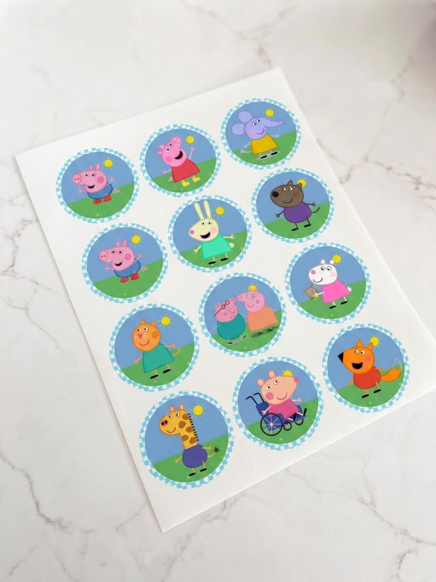 Peppa Pig & Characters Pre-Cut Icing